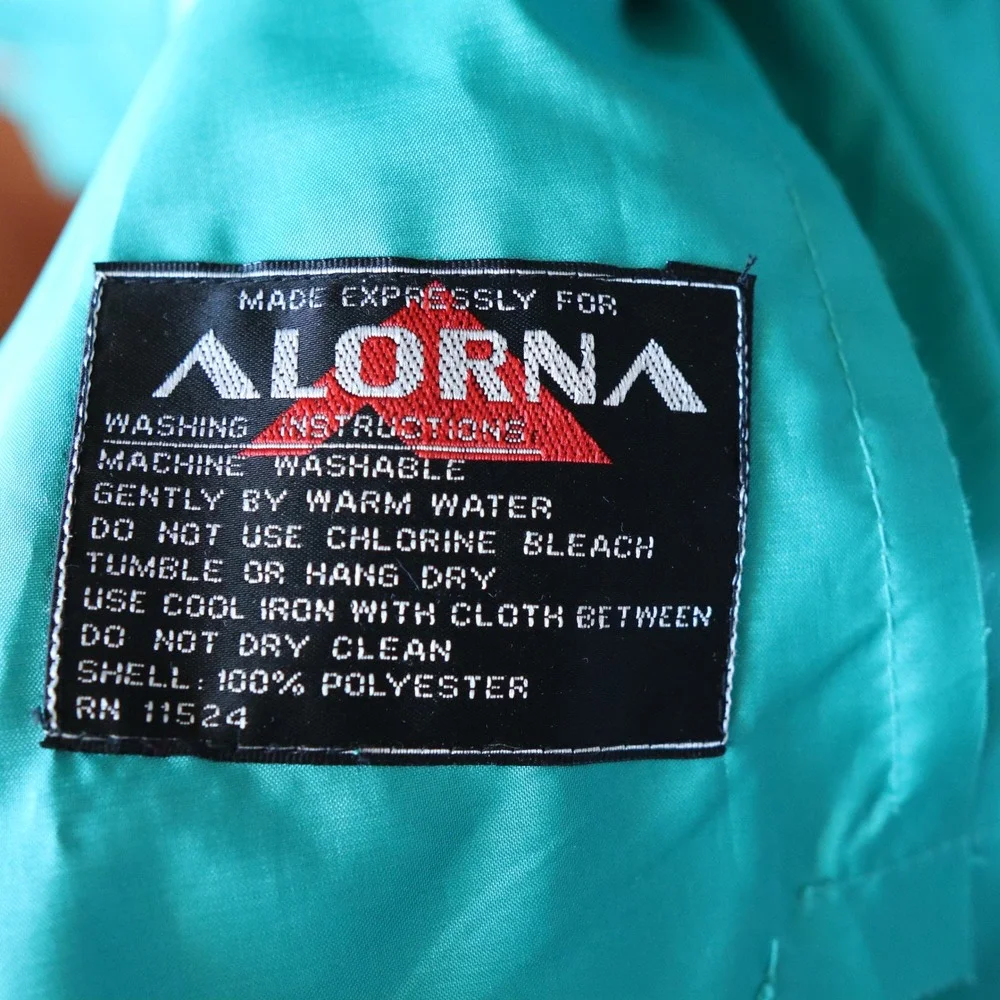 British Mist Vintage ALORNA Teal Women's Raincoat‎ Trench Coat Belted Size 15/16